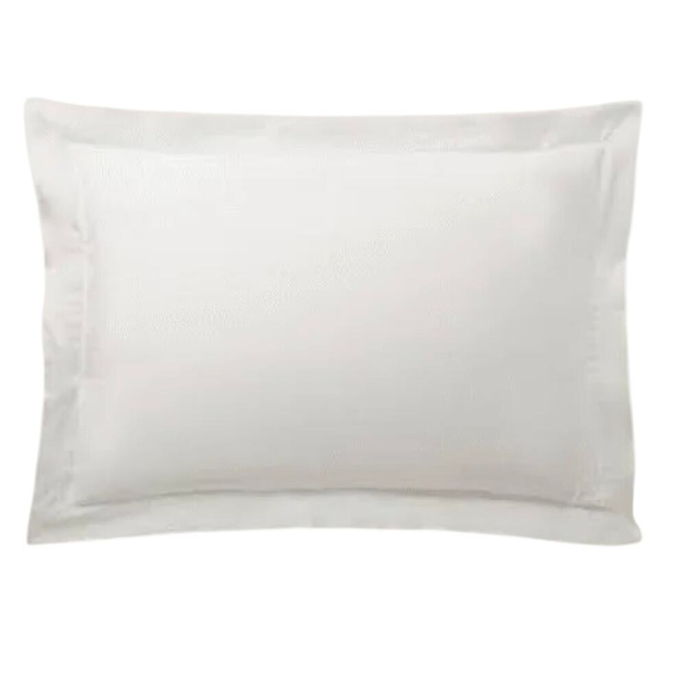 Ralph Lauren Organic Cotton Sateen Border Euro Sham Parchment White NWT